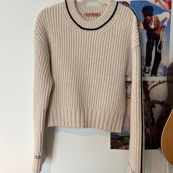Acne Studios Cropped Oat Sweater - Picture 6 of 6